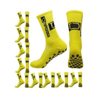 Imagem de Meias Esportivas Masculinas E Femininas Antiderrapantes Até a Panturri