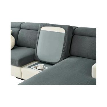 Imagem de Capa De Sofá Em Fleece Polar Jacquard Com Listras Elásticas, Universal