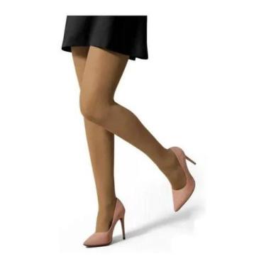 Imagem de Meia Calça Fio 40 Selene Feminina Adulta Opaca, M, Po de arroz