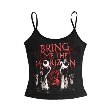 Imagem de Camisetas Femininas Vintage Grunge Y2K Góticas De Estética Sombria Str