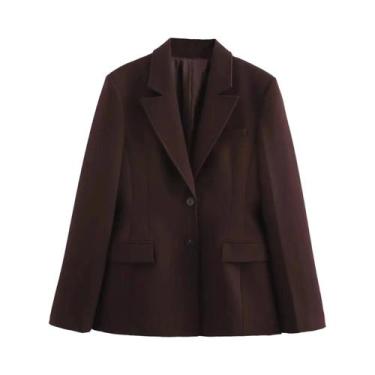 Imagem de Conjuntos Elegantes De Blazer Com Zíper Para Primavera E Verão Com Bol