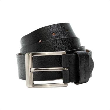 Imagem de Cinto Masculino Largo Democrata Garage Preto, Preto, 105