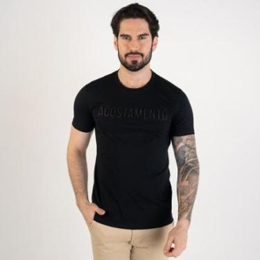 Imagem de Camiseta Acostamento Embossed Preta-Masculino