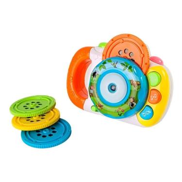 Imagem de Câmera Projetor Infantil Musical – Brinquedo Educativo Com Luzes, Sons E Imagens Coloridas Divertida Com Luzes
