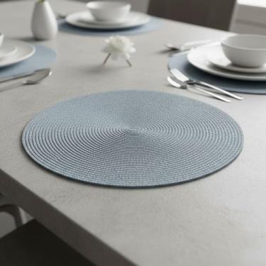 Imagem de Jogo Americano Kit 4 peças Multiuso Redondo 38cm para Sousplat Mesa Po