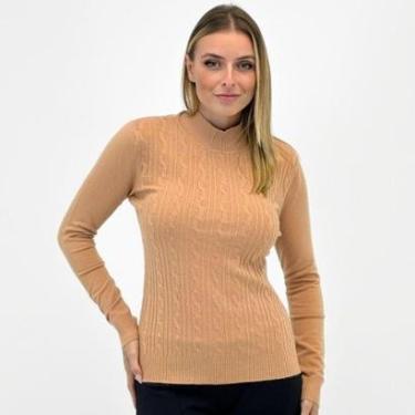 Imagem de Blusa Facinelli Tricot Manga Longa Gola Alta Feminina-Feminino