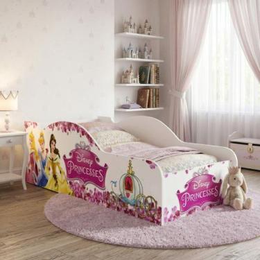 Imagem de Cama Infantil Meninas Princesses Montessoriana Rosa MDF Design Elegant