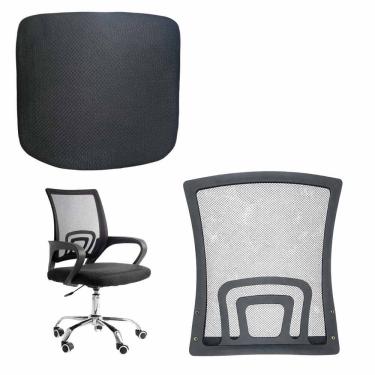 Imagem de Conjunto Assento e Encosto de Cadeira Escritorio Confortavel Peça Par Reparo Trabalho Estudo Home Office Casa Leitura