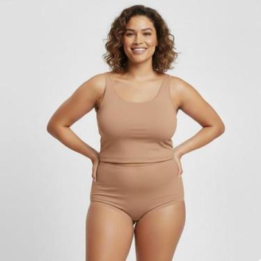 Imagem de Kit 5 Calçola Senhora PLUS SIZE 100 Algodão G3 G4 G5 - Maramiss Linger