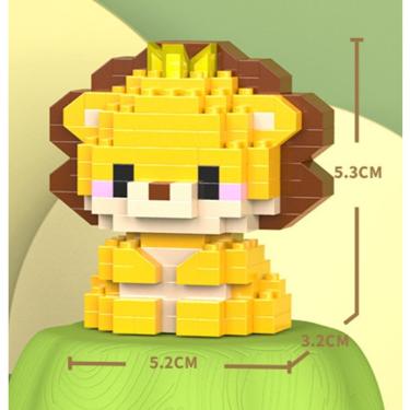 Imagem de Brinquedo Blocos de Montar Infantil W1502-01 Educativo com Animais em Plástico ABS Ecológico OEM