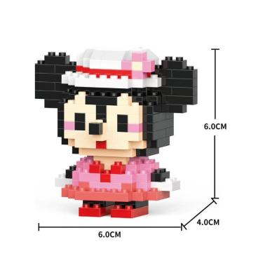 Imagem de Brinquedo Blocos de Montar Infantil W2601-12 Educativo Tema de Animais em Plástico Abs Ecológico Oem