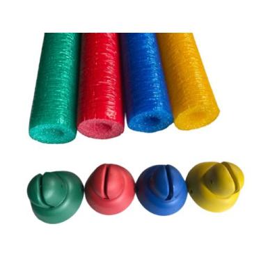 Imagem de Kit Com 06 Isotubo E Ponteira Para Haste De Cama Elástica - Líder Play