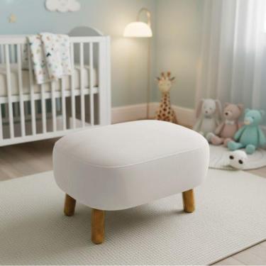 Imagem de Puff Sala Decorativo Jhessy Madeira Suede D03 - D Rossi - DRossi, Cinz