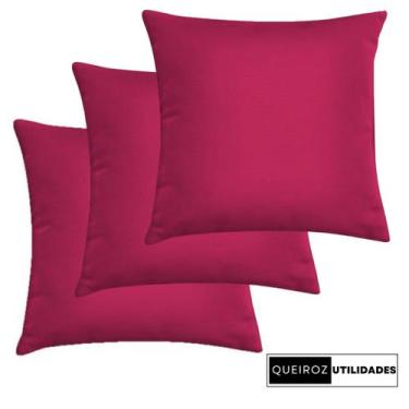 Imagem de Kit com 1 até 10 Capas de Almofadas: Pink / Rosa - 40x40 - Decorativa 