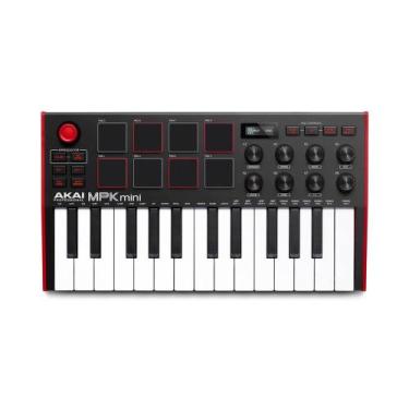Imagem de Teclado Controlador MIDI Akai Mpk Mini MK3 25 Teclas USB 8 Pads RGB 8 