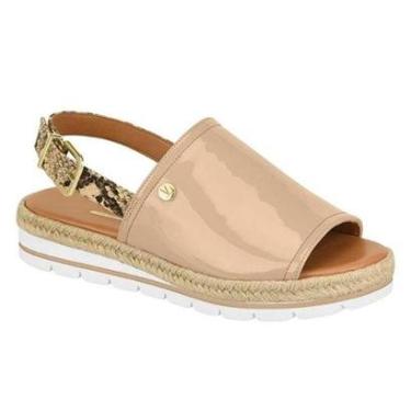 Imagem de Sandalia Social Vizzano Salto Strass Metalizada 6262.1034 Bege-Feminino