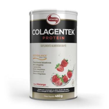 Imagem de Colágeno Colagentek Protein BodyBalance - Vitafor, Morango, 460g