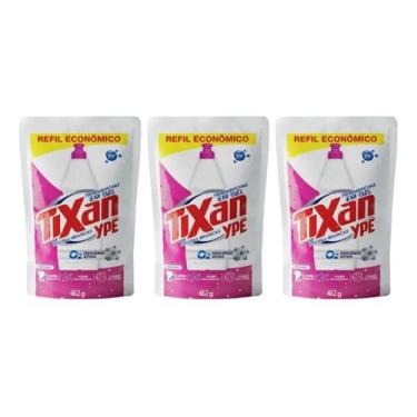 Imagem de Kit C/3 Tira Manchas Gel Tixan Ypê Roupa Branca Refil 462g