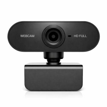 Imagem de Webcam Full HD USB com Foco Ajustável e Microfone para Videochamadas -