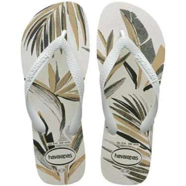 Imagem de Chinelo Havaianas Aloha - Masculino - Branco - 3940, Branco, 39/40