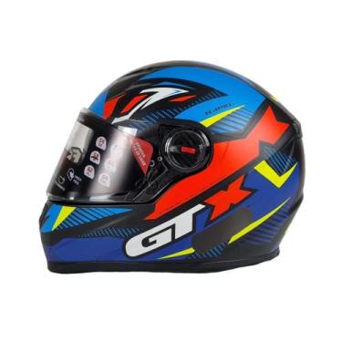 Imagem de Capacete Fw3 GTX Rapid com Óculos Interno e narigueira, Preto Fosco e 