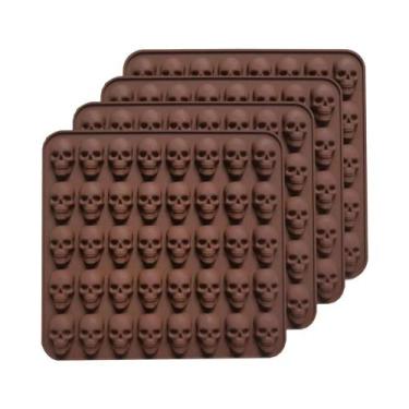 Imagem de Mini Molde De Silicone Em Forma De Caveira Com 40 Cavidades Antiaderen