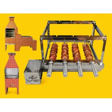Imagem de Gira Grill 4 espeto para churrasqueira - infinity grill