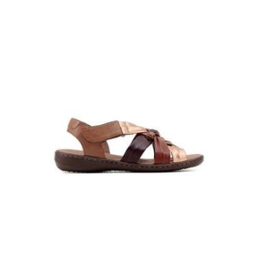 Imagem de Sandália Opananken Slim Fly Couro Multicolor-Feminino