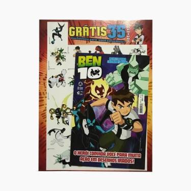 Imagem de Revista Para Colorir Especial Ben 10 Ed.23 - Com 35 Adesivos - Online 