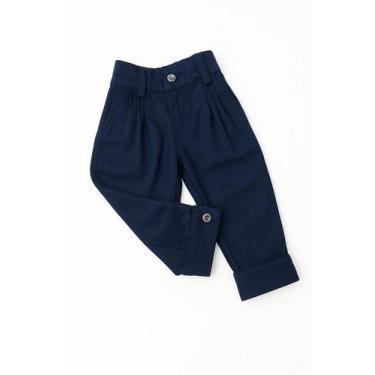 Imagem de Calça Bombacha Infantil Juvenil Pilcha Gaucha Pampeira, 8, Azul marinh