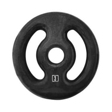 Imagem de Anilha Ferro Fundido Emborrachada Fitness Academia 3,0 Kg - ANILHAS FI