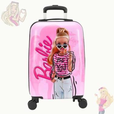 Imagem de Mala De Bordo Rodinhas Barbie Fashion Be You Rosa Luxcel