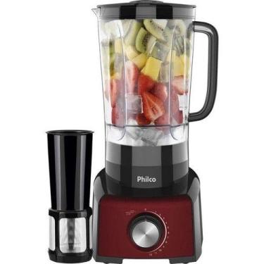 Imagem de Liquidificador philco 1200w 3l ultra turbo lux color, Luxx Red, 220V