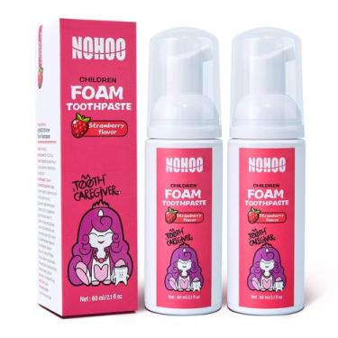 Imagem de Pasta de Dentes em Espuma NOHOO Kids - 60ml (2 Unidades) - Sabor Fruta