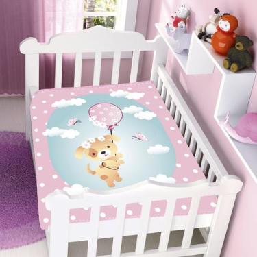 Imagem de Cobertor Infantil Bebê Raschel Antialérgico Jolitex -, Cachorrinha