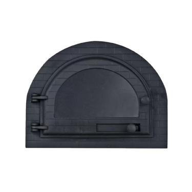 Imagem de Porta Forno Ferro Igloo Art Mil P com Vidro para Forno a Lenha 26,5x36,5cm Instalação Facil Libaneza