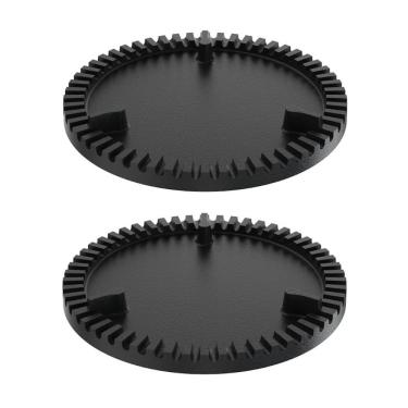 Imagem de Kit 2 Espalha Chama Fogao Industrial Queimador Simples 11cm Distribuicao Uniforme em Ferro Fundido Libaneza