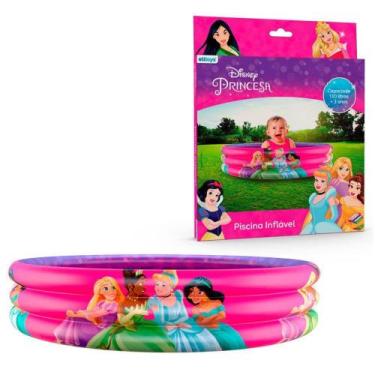 Imagem de Piscina 97x20cm 130L de PVC Etitoys Princesa com Caixa