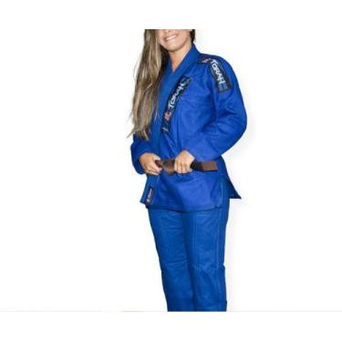 Imagem de Kimono Torah JiuJitsu Trançado Plus Adulto, Azul, A3