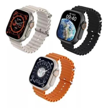 Imagem de Relógio Smartwatch Bluetooth W68 Ultra Plus Microwear, Preto