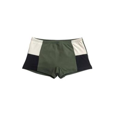 Imagem de Sunga Boxer Lisa - Cor de Cacau, Verde militar, 48