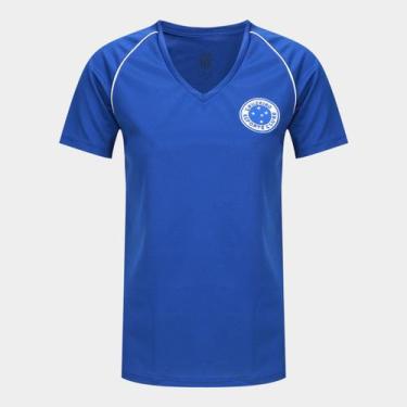 Imagem de Camisa Cruzeiro Basic Retrômania Feminina, Azul, M