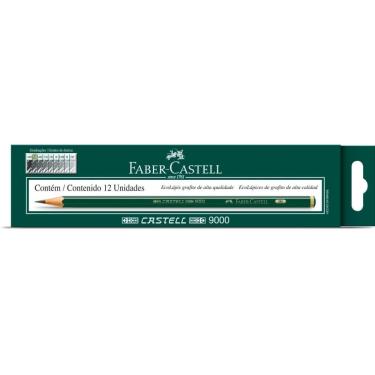 Imagem de Lápis Técnico Faber-Castell Ecolápis Grafite 9000 5B Madeira Reflorestada FSC Preto