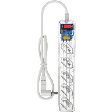 Imagem de Filtro de Linha com Proteção DPS 3P Energia 5 Tecnologia LCF 5 Tomadas Transparente Clamper