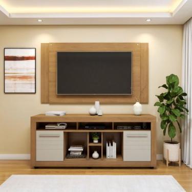 Imagem de Rack com Painel para TV até 46 Polegadas MDF 180CMX89CM 2 Portas 7 Nic