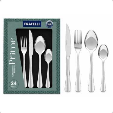 Imagem de Conjunto de Talheres FRATELLI Prime com 24 Peças