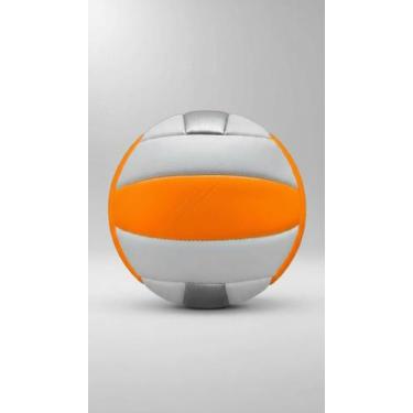 Imagem de Bola de Vôlei Treinamento PVC Macio Cinza/Laranja - Congratulations St