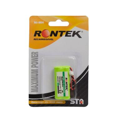 Imagem de Bateria Recarregável Rontek 2aa para Telefone 2,4V 600MAH Inox 2 Unidades