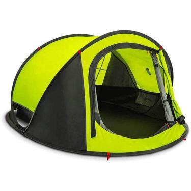 Imagem de GQYYS Barraca automática pop-up para 3 a 4 pessoas, impermeável, barraca de acampamento, instantânea, portátil, para praia, acampamento, caminhadas, pesca