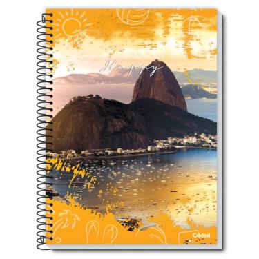 Imagem de Caderno 48 folhas credeal Coleção Happy 1/4